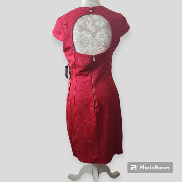 Guess Los Angeles Belle Crimson BodyCon Dress size 12 - Picture 3 of 16